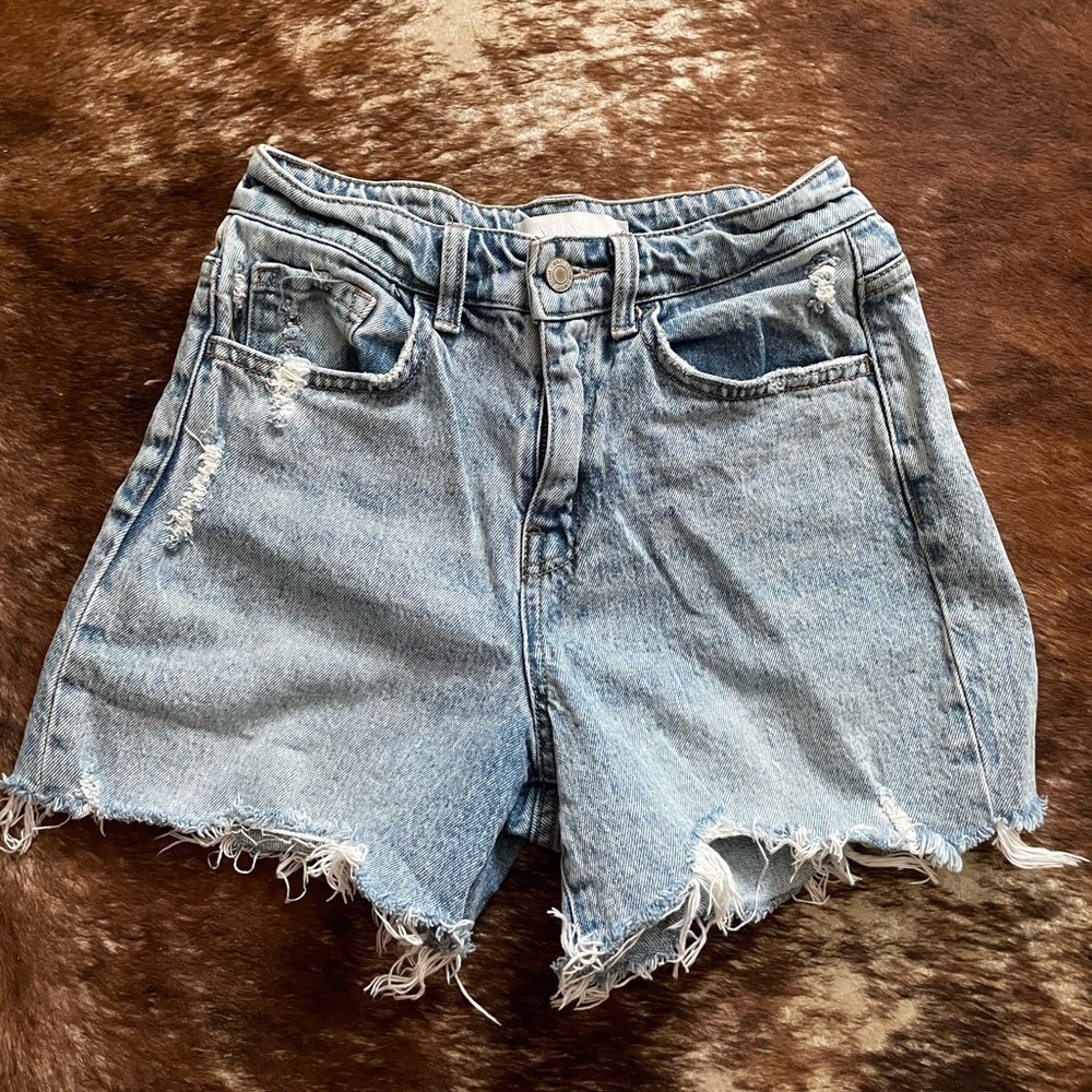 High Waisted Denim Shorts